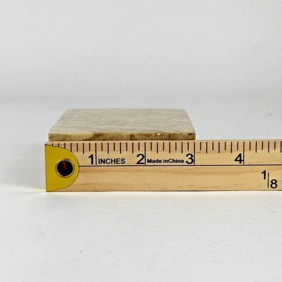 Artisan Hand Carved Stone Cricket Trinket with Lid Box Made India 4" x 3" - Picture 7 of 8